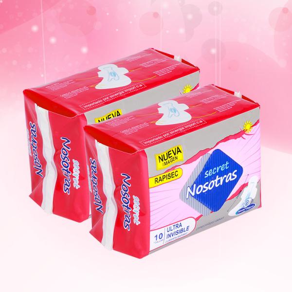 Folha superior de algodão macio descartável Toalha higiênica sanitária pad higiênico feminino guardanapo higiênico pad menstrual feminino