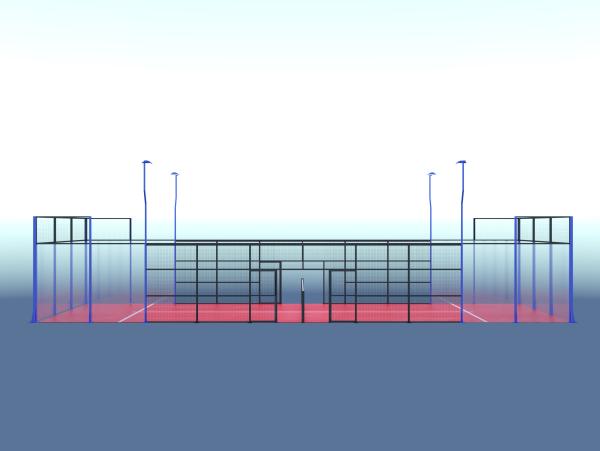 Panoramic Factory Oem Customized Padel Tennis Courts Multi Color SBR Latex Backing