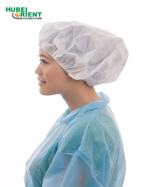 A cabeça Bouffant do cabelo do chapéu dos chapéus médicos descartáveis cobre o tampão Bouffant não tecido do cabelo dos tampões estéreis Dustproof cirúrgicos