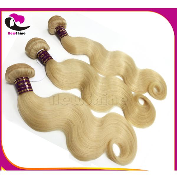 Free Shipping Popular Blonde 613# 10A Grades 100% Virgin Peruvian Hair Body Wave With Lace Closures 10inch-30inches