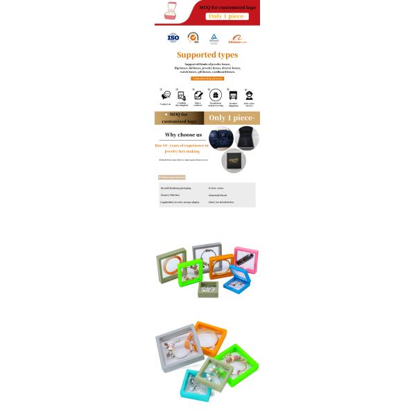 Scratch Proof PE Film Plastic Jewelry Box Protective Storage Case Customizable