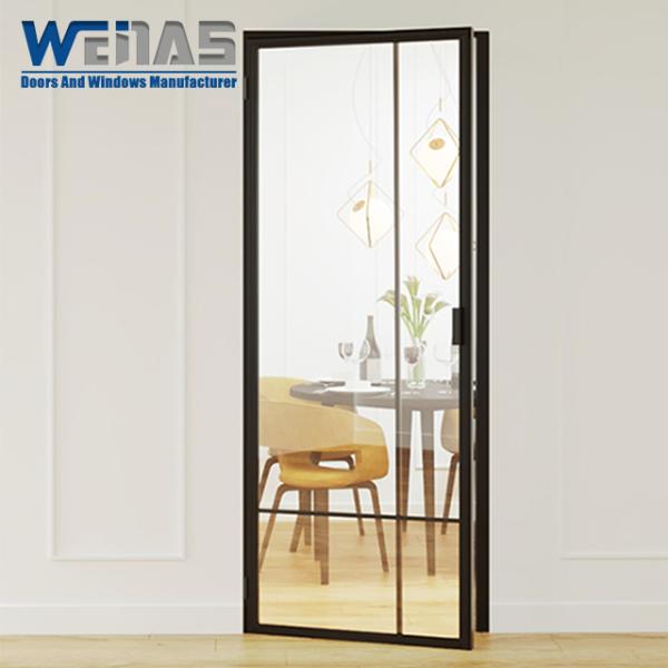 Double Glazed Living Room Kitchen Indoor Door Aluminum Alloy Heavy-Duty Swing Door