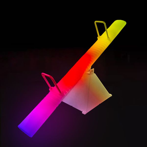 Eco-Friendly Double Hanging Sensory Swing Chair with 16 RGB LED for Indoor and Outdoor Use
