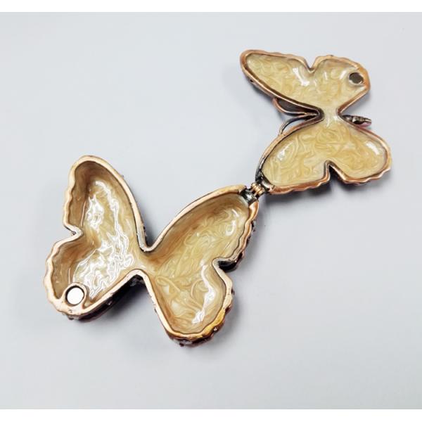 Meatl Butterfly Trinket Box Butterfly Pewter Jewelry Boxes