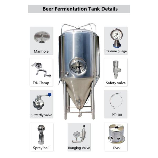 15BBL Beer Brewing Equipment Two SS304 Vessels In Brewhouse