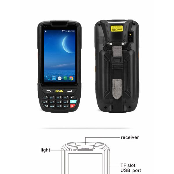 Black Personal Digital Assistant , 2D Barcode Scanner With Wireless Built In Printer