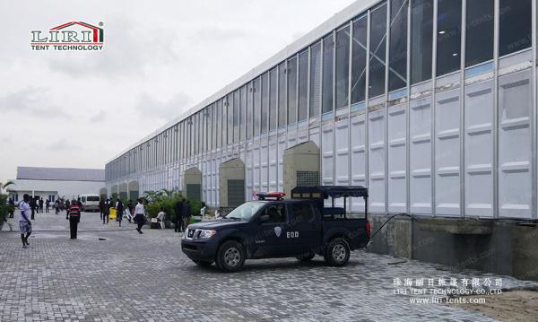 8000 People Big Church Marquee Tent with Air Conditioner in Nigeria , White Party Tent