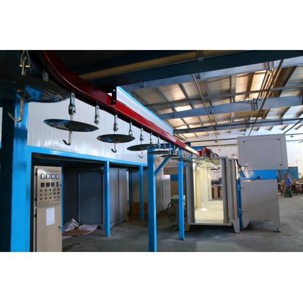 1.2mm Steel Automated Powder Coating Line High Speed Industrial Powder Coating Systems