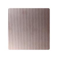 Folha decorativa de aço inoxidável 304 com linhas côncavas-convexas textura de folha de metal para decoração de parede