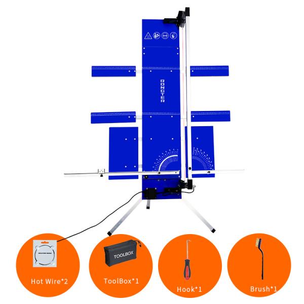 Máquina de corte quente azul do fio 110V-240V com asas