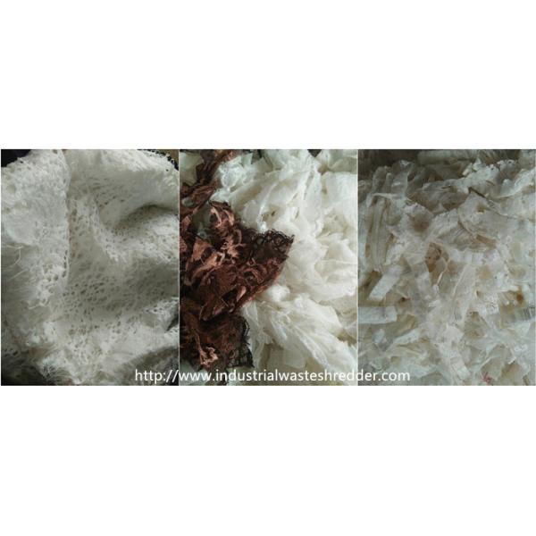 Defective Dresses Skirt Fabric Shredder Machine For Waste Coat / Underwear Socks