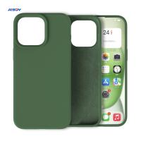 Protection contre les chutes, couverture de téléphone en silicone liquide réel, étanche aux chocs, couverture pour iPhone