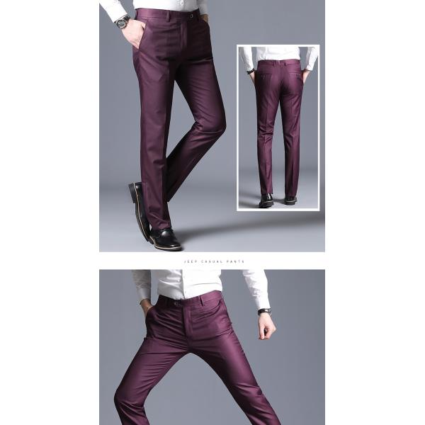 Anti-Shrink Loose Straight Men's Leisure Trousers for Business and Formal Occasions