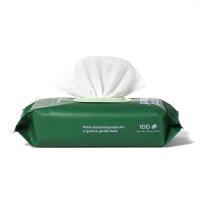 Viscose Plant Fiber Pure Water Pet Wet Wipes 20x20cm Dog Paw Cleaning Wipes