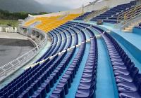 Das cadeiras exteriores do estádio da injeção dos PP assento fixo plástico da audiência para o Gym