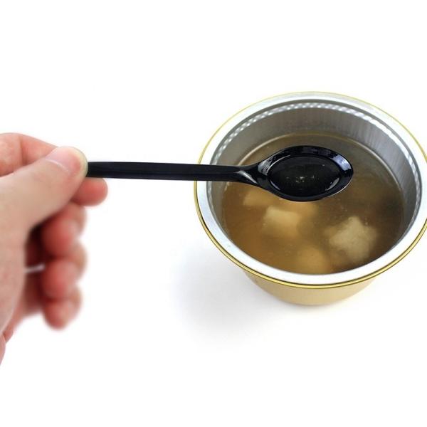 100pcs/Box Disposable Cutlery Heavy Duty Ice Cream Spoon 13cm Length