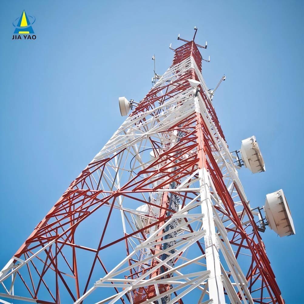 Heavy-Duty 4 Legged Angular Steel Lattice Tower with Optimized Load-Bearing