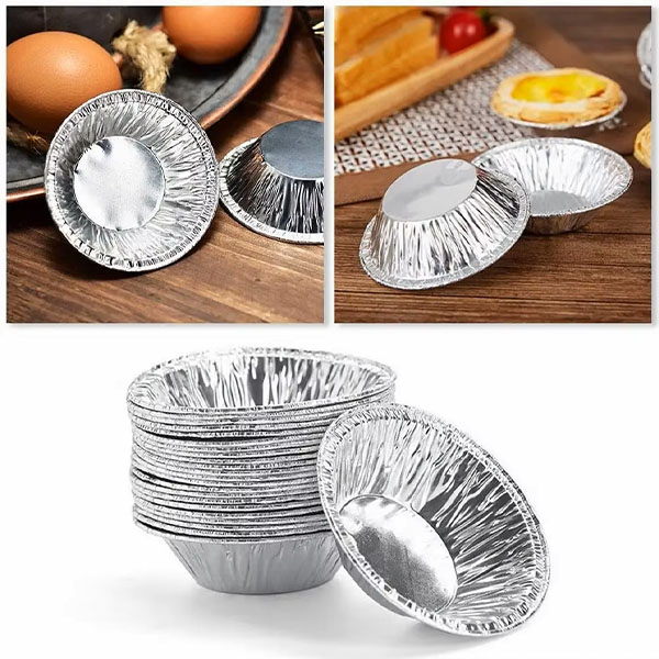 Disposable Tart Pans Mini Tart Cup Apple Round Mold Tray Tins