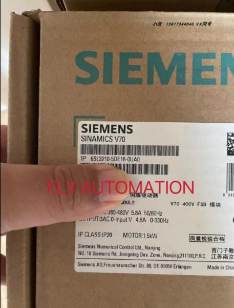 380 - 480V SIEMENS V70のサーボ ドライブ6SL3210-5DE16-0UA0