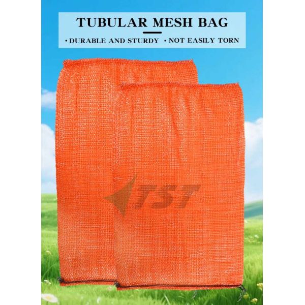PP Tubular Mesh Bag Circular Mesh Bag 50kg for Packing The Produce