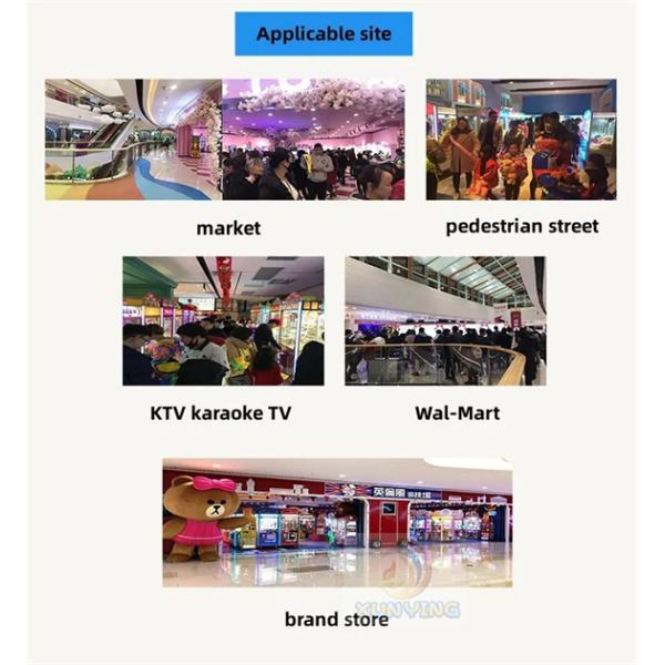 1 Player Mini Doll Claw Toy Catcher Machine Game Bill Acceptor 40w