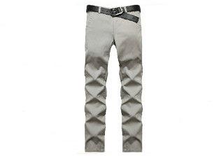 Door Zipper Design Uniform Black Pants Soft Exquisite Craft Embroidery / Print