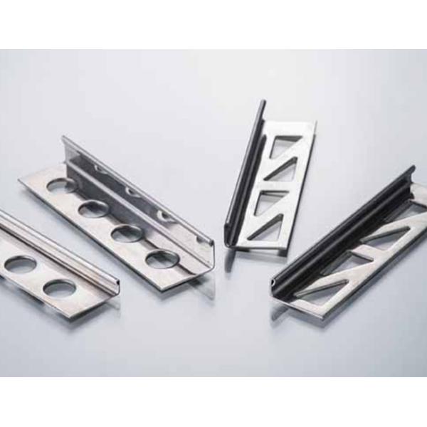 Ceramic Edging Stainless Steel Tile Trim 0.5 - 2mm Customized Durable