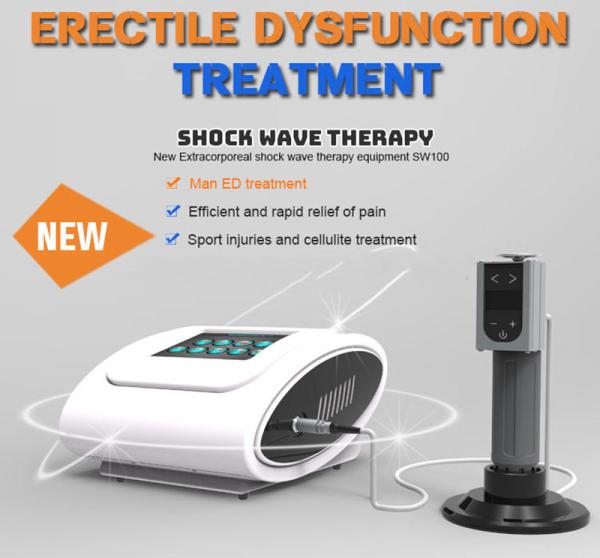 Erectile Dysfunction Non Invasive ESWT Therapy Machine With 8 Inch Touch Screen Easy Operation