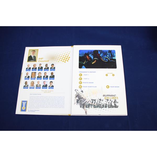 rechargeable lcd video card for conference activities , 4.3 / 5 / 7inch lcd brochures