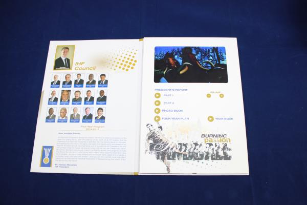 rechargeable lcd video card for conference activities , 4.3 / 5 / 7inch lcd brochures