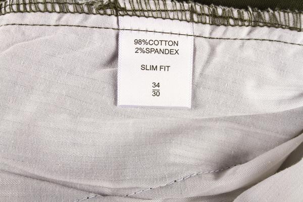 Mens Casual Elasticated Waist Straight Leg Linen Trousers Solid Color Customized