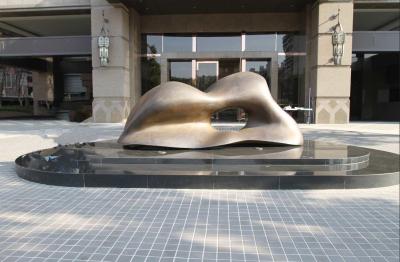 Tamanho contemporâneo do costume do projeto da estátua do bronze do trabalho de arte abstrato