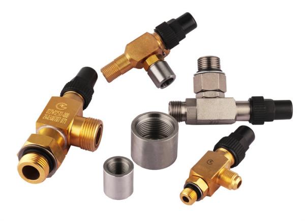 Low Pressure Drop Refrigeration Charging Valve And Threaded Angle Valve Good Stability