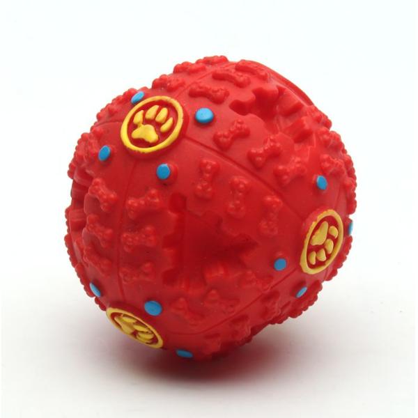 Non toxic pet toy treat ball vinyl pet treat ball for sale china