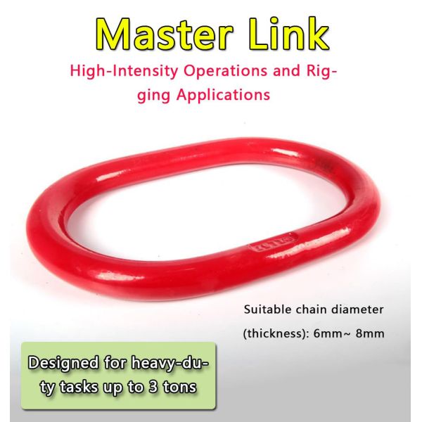 Chain Sling Ring Oblong Master Link Hoist Ring for Lifting Rigging