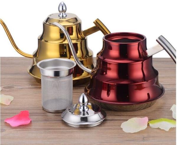 2016 hottest 1.2L  stainless steel kettle bamboo kettle with gold color &teapot &whistling kettle& roma kettle