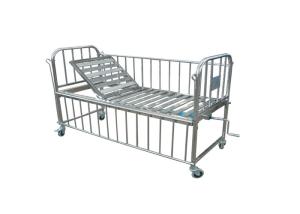 Medical Pediatric Children One Crank Beds Hospital Baby Bed Full Stainless Steel