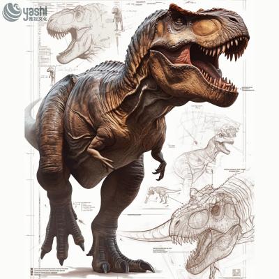 Outdoor Jurassic Park Realistic Remote Control Dinosaur Model Anti Rust