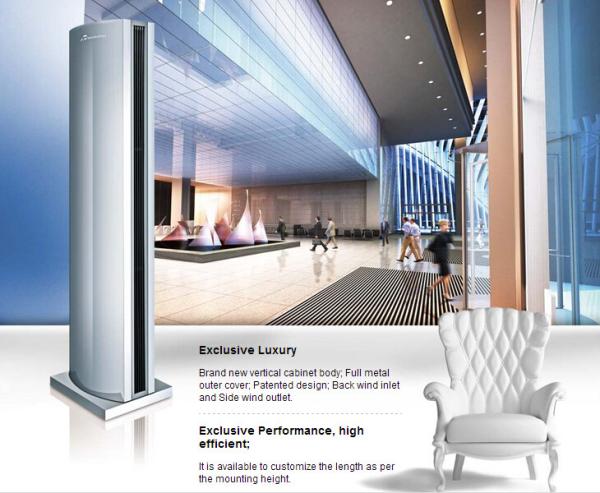 High Performance Stainless Steel Vertical Air Curtains For Doors Entrance