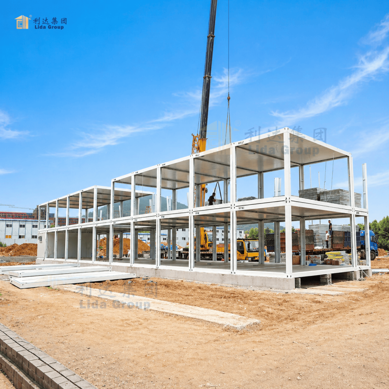 Premium Expandable Modular House with A1 Fire Rating and Double-glazed Aluminum Curtain Wall for Container Buildings