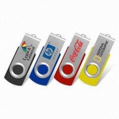 Eslabón giratorio 1GB, 2GB, 4GB, 8GB, memoria USB del metal 16GB compatible con la PC AT-027