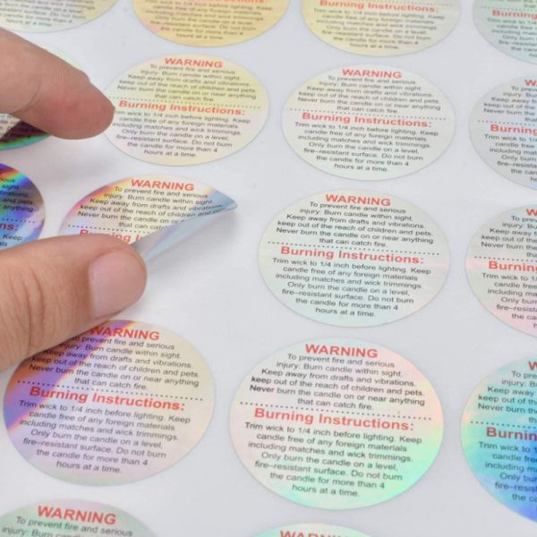 Custom Printed Waterproof Holographic Laser Anti-Anti-ounterfeit Security Label Adhesive 3D Packaging Sealing Label Sticker Sheet