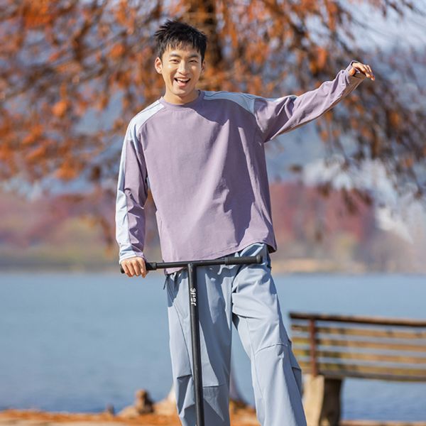 Crew Neck Long Sleeve Quick Dry Sun Protection Sports Sweatshirt For Couples