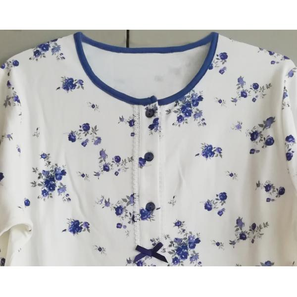 Beautiful Floral Womens Pyjama Sets Home Suit For Adult Customized Size