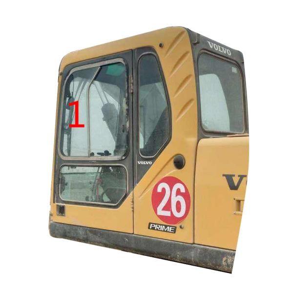 EC240B Excavator VOLVO Windshield Glass Construction Machine Cab Left Side