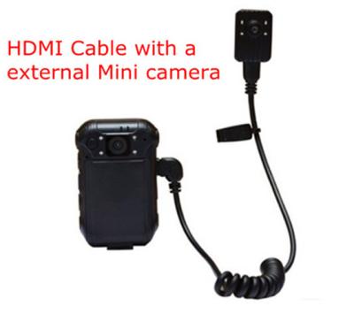 Mini Police Video Camera externo 2 pixel mega do LCD TFT 960*240 5 da polegada