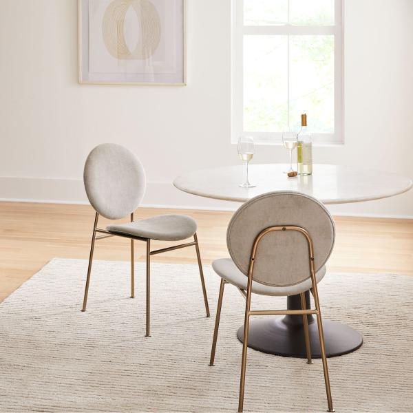 Turquoise Velvet Chairs Dining Round Dinette Sets With Gold Steel Legs