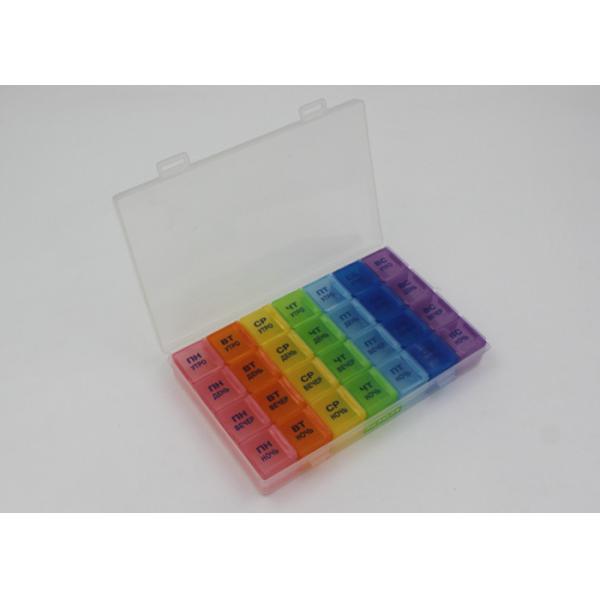 Multifunctional One Month Plastic Pill Box Drug Container For Family
