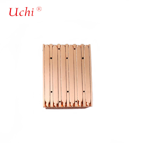 Buckle Copper Fin Heat Sink for Power Supply Optical Module Cooling Plate