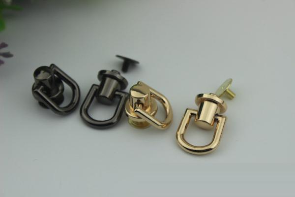 Hot products gold 10 mm metal strap buckles decorative rivets for leather handbag